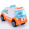 Kazi KY85011 85011 non  XE CỨU THƯƠNG bộ đồ chơi xếp lắp ráp ghép mô hình City CITY RESCUE AMBULANCE Thành Phố 92 khối