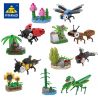 Kazi KY80021-1 80021-1 non  BỌ RÙA NHỎ HẠNH PHÚC bộ đồ chơi xếp lắp ráp ghép mô hình Insect Series Côn Trùng 64 khối