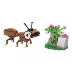 Kazi KY80021-3 80021-3 non  CON KIẾN ​​NHỎ HẠNH PHÚC bộ đồ chơi xếp lắp ráp ghép mô hình Insect Series Côn Trùng 53 khối