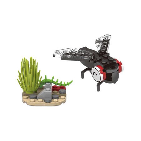 Kazi KY80021-6 80021-6 non  CHÚC MỪNG CON RUỒI NHỎ bộ đồ chơi xếp lắp ráp ghép mô hình Insect Series Côn Trùng 50 khối