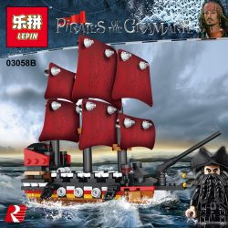 LEPIN 03058B non  ANNE QUEEN REVENGE. bộ đồ chơi xếp lắp ráp ghép mô hình Pirates Of The Caribbean Cướp Biển Vùng Caribe 266 khối