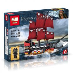 LEPIN 03058B non  ANNE QUEEN REVENGE. bộ đồ chơi xếp lắp ráp ghép mô hình Pirates Of The Caribbean Cướp Biển Vùng Caribe 266 khối