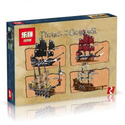 LEPIN 03058A non  NGỌC TRAI ĐEN bộ đồ chơi xếp lắp ráp ghép mô hình Pirates Of The Caribbean Cướp Biển Vùng Caribe 279 khối