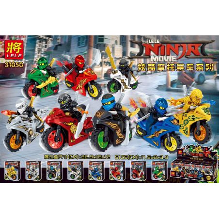LELE 31050 non  NINJA CƯỠI MÔ TÔ PHÂN KHỐI LỚN bộ đồ chơi xếp lắp ráp ghép mô hình The  Ninjago Movie Ninja Lốc Xoáy