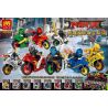 LELE 31050 non  NINJA CƯỠI MÔ TÔ PHÂN KHỐI LỚN bộ đồ chơi xếp lắp ráp ghép mô hình The  Ninjago Movie Ninja Lốc Xoáy