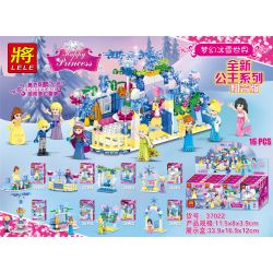 LELE 37022 non  PHIÊN BẢN KẾT HỢP LOẠT CÔNG CHÚA MỚI bộ đồ chơi xếp lắp ráp ghép mô hình Disney Princess 281 khối