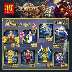 LELE 39026 non  MINI 8 GÓI bộ đồ chơi xếp lắp ráp ghép mô hình King Of Glory Hegemony Game Liên Quân