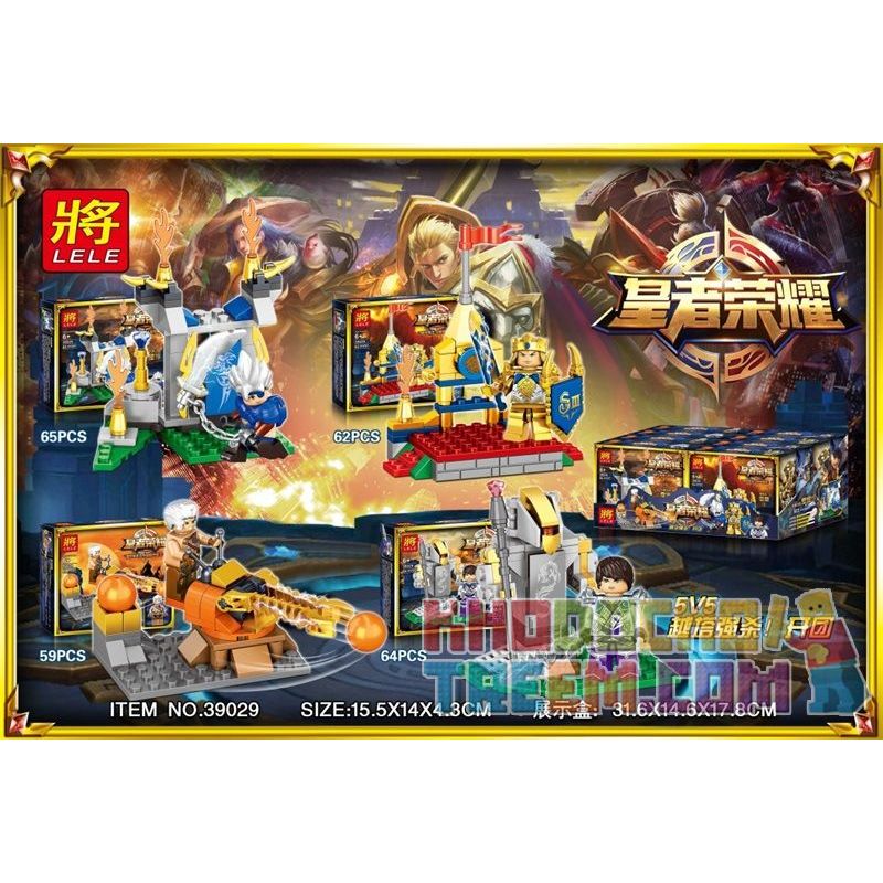 LELE 39029 non  MINIFIGURE CẢNH BỐN TRONG MỘT bộ đồ chơi xếp lắp ráp ghép mô hình King Of Glory Hegemony Game Liên Quân 531 khối