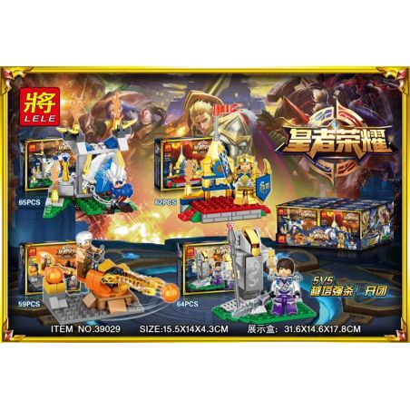 LELE 39029 non  MINIFIGURE CẢNH BỐN TRONG MỘT bộ đồ chơi xếp lắp ráp ghép mô hình King Of Glory Hegemony Game Liên Quân 531 khối