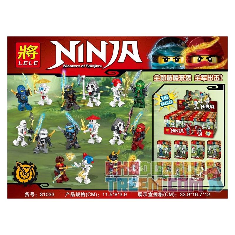 LELE 31033 non  NGƯỜI TÁM bộ đồ chơi xếp lắp ráp ghép mô hình The  Ninjago Movie Ninja Lốc Xoáy