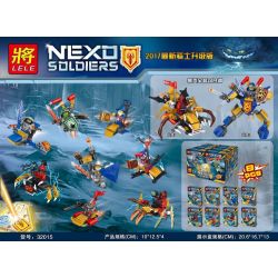 LELE 32015 non  MINIFIGURE 8 GÓI CÓ THỂ PHÙ HỢP bộ đồ chơi xếp lắp ráp ghép mô hình Nexo Knights Hiệp Sỹ Nexo