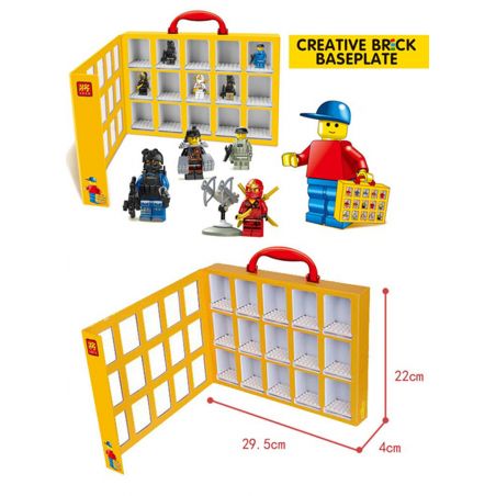 NOT  MINIFIG DISPLAY BOX 852820 LELE 79060 xếp lắp ráp ghép mô hình HỘP TRƯNG BÀY MINIFIG HÌNH NHỎ Gear Đồ Lắp Ghép