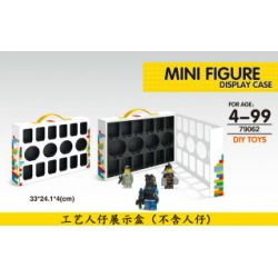LELE 79062 non  CRAFTSMAN SHOW BOX. bộ đồ chơi xếp lắp ráp ghép mô hình Collectable Minifigures MINI FIGURE DISPLAY CASE Búp Bê Sưu Tầm