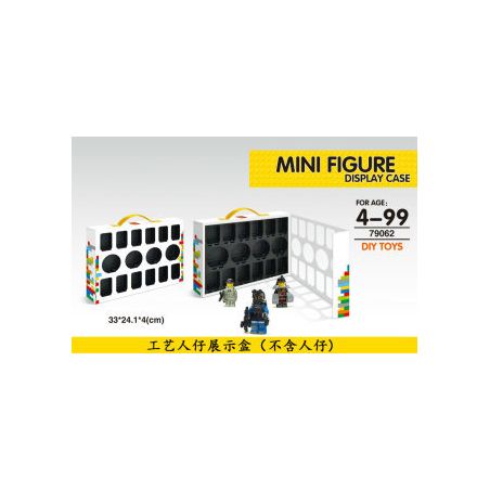 LELE 79062 non  CRAFTSMAN SHOW BOX. bộ đồ chơi xếp lắp ráp ghép mô hình Collectable Minifigures MINI FIGURE DISPLAY CASE Búp Bê Sưu Tầm