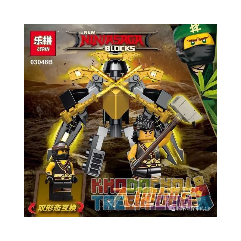 LEPIN 03048B non  CHIẾN TRƯỜNG CỦA TRÁI ĐẤT bộ đồ chơi xếp lắp ráp ghép mô hình The  Ninjago Movie Ninja Lốc Xoáy 83 khối