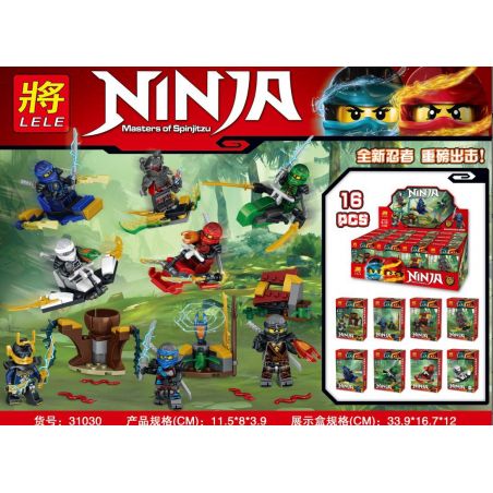LELE 31030 non  8 CẢNH NHỎ NHỎ bộ đồ chơi xếp lắp ráp ghép mô hình The  Ninjago Movie Ninja Lốc Xoáy
