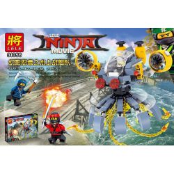 LELE 31056 non  ĐỘI THUYỀN NƯỚC NINJA bộ đồ chơi xếp lắp ráp ghép mô hình The  Ninjago Movie Ninja Lốc Xoáy 211 khối