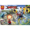 LELE 31056 non  ĐỘI THUYỀN NƯỚC NINJA bộ đồ chơi xếp lắp ráp ghép mô hình The  Ninjago Movie Ninja Lốc Xoáy 211 khối