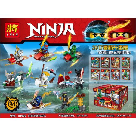 LELE 31020 non  8 CẢNH MINI NHỎ bộ đồ chơi xếp lắp ráp ghép mô hình The  Ninjago Movie 幻影忍者突击队 Ninja Lốc Xoáy