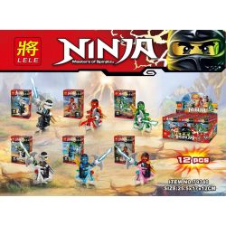 LELE 79340 non  XE ĐẠP MINI 6 KIỂU bộ đồ chơi xếp lắp ráp ghép mô hình The  Ninjago Movie Ninja Lốc Xoáy