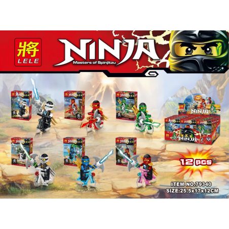 LELE 79340 non  XE ĐẠP MINI 6 KIỂU bộ đồ chơi xếp lắp ráp ghép mô hình The  Ninjago Movie Ninja Lốc Xoáy