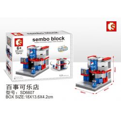 SEMBO WEKKI VIGGI SD6607 6607 non  CỬA HÀNG PEPSI bộ đồ chơi xếp lắp ráp ghép mô hình Mini Modular SEMBO BLOCK Đường Phố Thu Nhỏ 72 khối