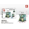 SEMBO WEKKI VIGGI SD6513 6513 non  VIỆN BẢO TÀNG bộ đồ chơi xếp lắp ráp ghép mô hình Mini Modular SEMBO BLOCK MUSEUM Đường Phố Thu Nhỏ 145 khối