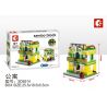 SEMBO WEKKI VIGGI SD6514 6514 non  CĂN HỘ CHUNG CƯ bộ đồ chơi xếp lắp ráp ghép mô hình Mini Modular SEMBO BLOCK APARTMENT Đường Phố Thu Nhỏ 199 khối