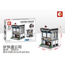 SEMBO WEKKI VIGGI SD6515 6515 non  CHẾ ĐỘ XEM PHỐ THU NHỎ SF EXPRESS bộ đồ chơi xếp lắp ráp ghép mô hình Mini Modular SEMBO BLOCK SF EXPRESS Đường Phố Thu Nhỏ 122 khối