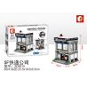 SEMBO WEKKI VIGGI SD6515 6515 non  CHẾ ĐỘ XEM PHỐ THU NHỎ SF EXPRESS bộ đồ chơi xếp lắp ráp ghép mô hình Mini Modular SEMBO BLOCK SF EXPRESS Đường Phố Thu Nhỏ 122 khối