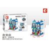 SEMBO WEKKI VIGGI SD6518 6518 non  CỬA HÀNG TẠP HÓA bộ đồ chơi xếp lắp ráp ghép mô hình Mini Modular SEMBO BLOCK GROCERY STORE Đường Phố Thu Nhỏ 191 khối