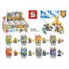 SHENG YUAN SY SY636 non  VŨ KHÍ LÁ CHẮN VÀ TRANG BỊ MINIFIGURE 8 LOẠI bộ đồ chơi xếp lắp ráp ghép mô hình Nexo Knights NICK KNIGHTS Hiệp Sỹ Nexo