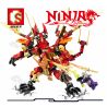 SHENG YUAN SY S8303 8303 non  GIÁP RỒNG LIERANITY bộ đồ chơi xếp lắp ráp ghép mô hình The  Ninjago Movie Ninja Lốc Xoáy 303 khối