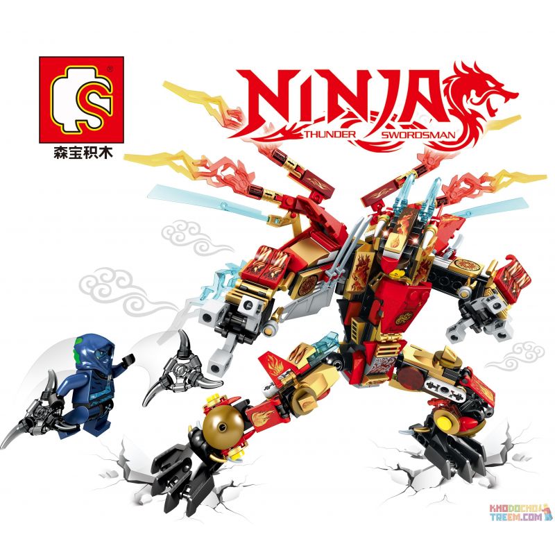 SHENG YUAN SY S8402 8402 non  RỒNG LỬA ĐỊA NGỤC CÓ CÁNH bộ đồ chơi xếp lắp ráp ghép mô hình The  Ninjago Movie Ninja Lốc Xoáy 358 khối