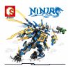 SHENG YUAN SY S8403 8403 non  RỒNG BAY LINH HỒN XANH bộ đồ chơi xếp lắp ráp ghép mô hình The  Ninjago Movie Ninja Lốc Xoáy 371 khối