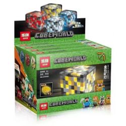 LEPIN 03046A 03046B 03046C 03046D non  ĐÈN CỦA THỢ MỎ PHÁT SÁNG bộ đồ chơi xếp lắp ráp ghép mô hình Minecraft CUBE WORLD Game Xây Dựng 245 khối