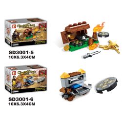 SEMBO WEKKI VIGGI SD3001 3001 non  TRIBE GLORY NETHER 12 MẶT HÀNG bộ đồ chơi xếp lắp ráp ghép mô hình Chronicles Of The Ghostly Tribe GHOST TRIBES Bộ Tộc Ma 198 khối