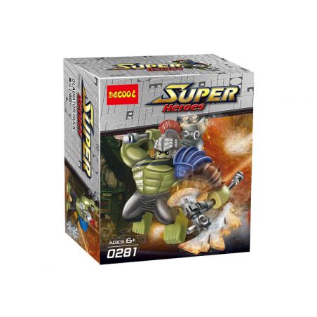 JISI 0281 non  KOBE HAIKE. bộ đồ chơi xếp lắp ráp ghép mô hình Super Heroes GLADIATOR HULK Siêu Nhân Anh Hùng
