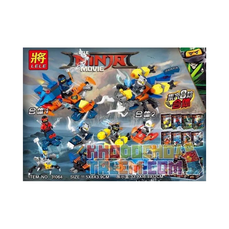 LELE 31064 non  8 LOẠI XE MINIFIGURE CÓ THỂ PHÙ HỢP bộ đồ chơi xếp lắp ráp ghép mô hình The  Ninjago Movie THE NINJA MOVIE Ninja Lốc Xoáy