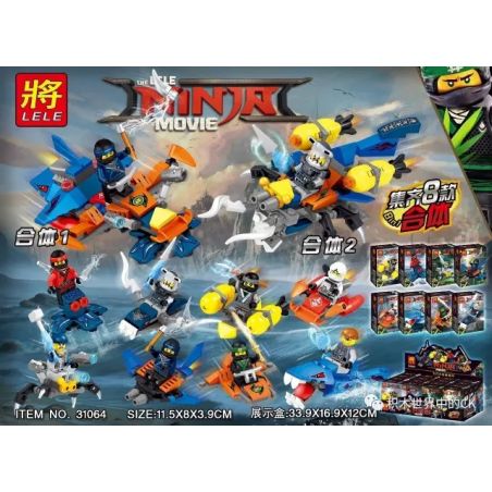 LELE 31064 non  8 LOẠI XE MINIFIGURE CÓ THỂ PHÙ HỢP bộ đồ chơi xếp lắp ráp ghép mô hình The  Ninjago Movie THE NINJA MOVIE Ninja Lốc Xoáy