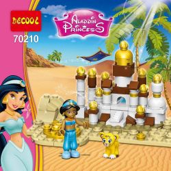 JISI 70210 non  ALADDIN. bộ đồ chơi xếp lắp ráp ghép mô hình Disney Princess PRINCESS ALADDIN Công Chúa 151 khối