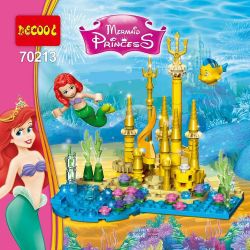JISI 70213 non  MỸ NHÂN NGƯ bộ đồ chơi xếp lắp ráp ghép mô hình Disney Princess PRINCESS MERMAID Công Chúa 151 khối