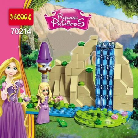 JISI 70214 non  CÔNG CHÚA TÓC DÀI bộ đồ chơi xếp lắp ráp ghép mô hình Disney Princess PRINCESS RAPUNZEL 154 khối