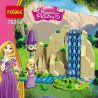JISI 70214 non  CÔNG CHÚA TÓC DÀI bộ đồ chơi xếp lắp ráp ghép mô hình Disney Princess PRINCESS RAPUNZEL 154 khối