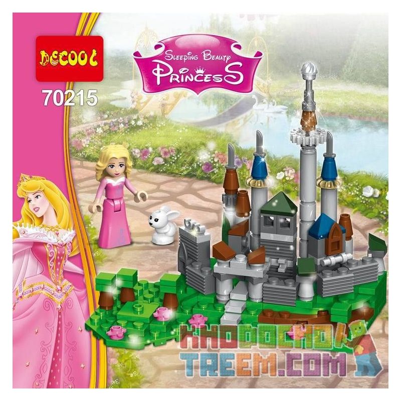JISI 70215 non  NGƯỜI ĐẸP NGỦ TRONG RỪNG bộ đồ chơi xếp lắp ráp ghép mô hình Disney Princess PRINCESS SLEEPING BEAUTY Công Chúa 159 khối
