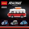 Decool 22015 2220 22059 Jisi 22015 2220 22059 non  VOLKSWAGEN T1. bộ đồ chơi xếp lắp ráp ghép mô hình Mini Racing Pacemaker Đua Xe Mini 73 khối