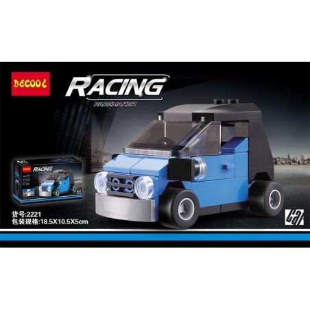 Decool 22016 2221 22061 Jisi 22016 2221 22061 non  MERCEDES-BENZ THÔNG MINH bộ đồ chơi xếp lắp ráp ghép mô hình Mini Racing Pacemaker Đua Xe Mini 57 khối