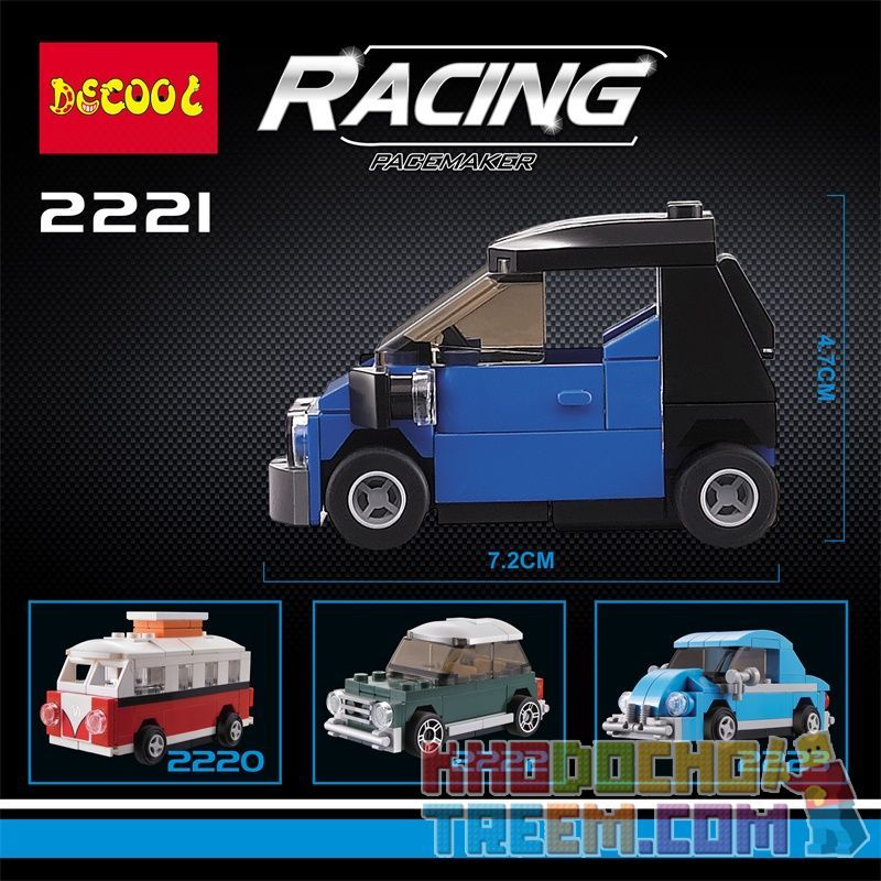 Decool 22016 2221 22061 Jisi 22016 2221 22061 non  MERCEDES-BENZ THÔNG MINH bộ đồ chơi xếp lắp ráp ghép mô hình Mini Racing Pacemaker Đua Xe Mini 57 khối