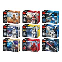 JISI 901 902 903 904 905 906 907 908 909 non  9 NHÂN VẬT NHỎ bộ đồ chơi xếp lắp ráp ghép mô hình Star Wars Chiến Tranh Giữa Các Vì Sao