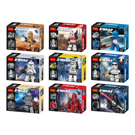 JISI 901 902 903 904 905 906 907 908 909 non  9 NHÂN VẬT NHỎ bộ đồ chơi xếp lắp ráp ghép mô hình Star Wars Chiến Tranh Giữa Các Vì Sao